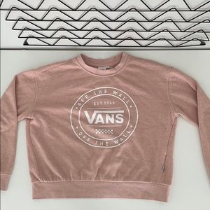 Vans light pink crew neck.